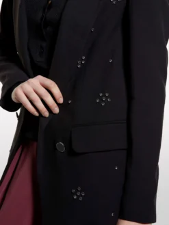 Blazer con applicazione gioiello