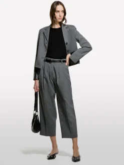 Blazer corto effetto mélange
