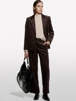 Blazer in velluto a costine