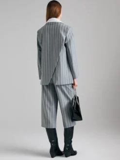 Blazer over fit con incrocio