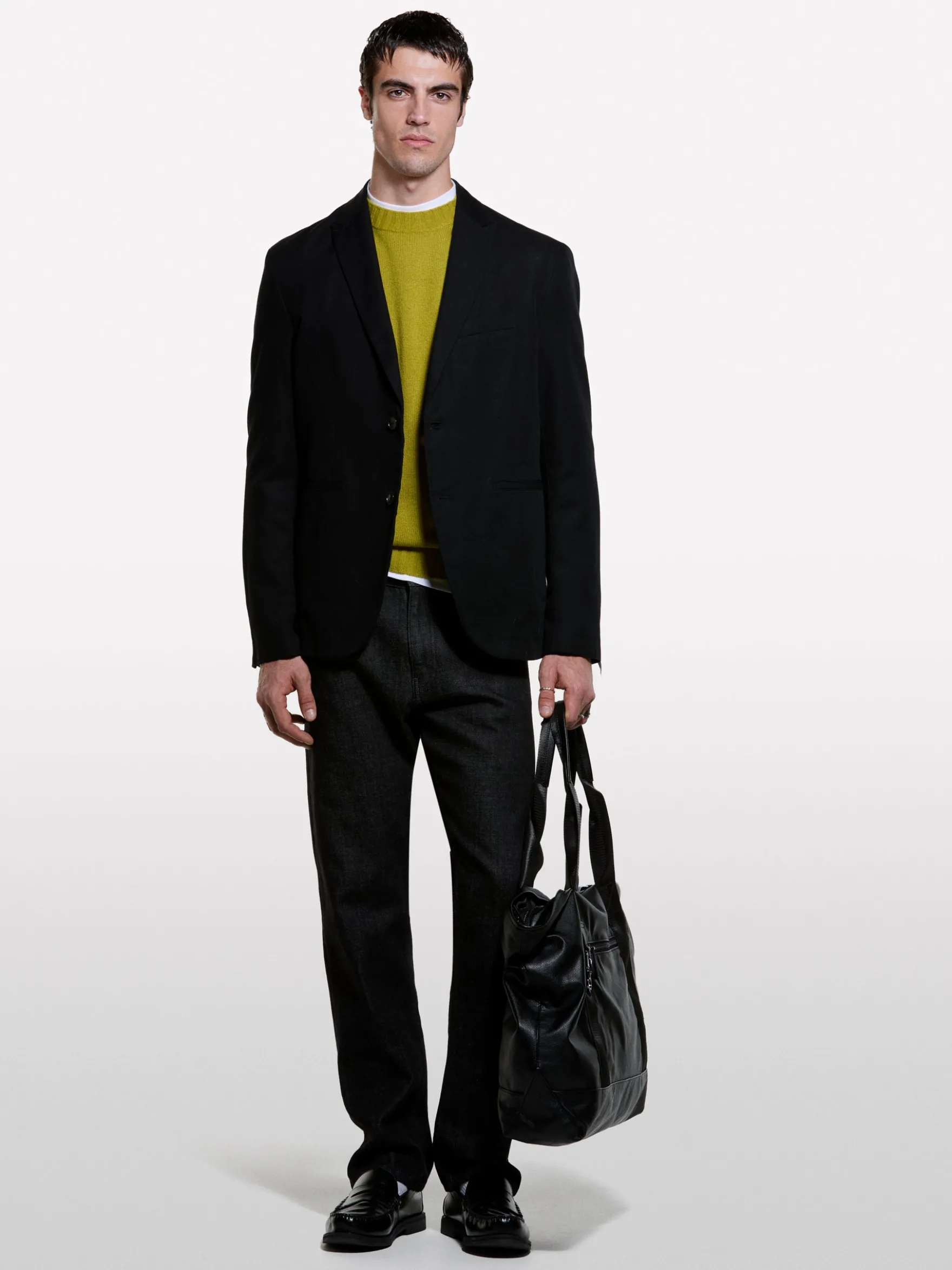 Blazer sartoriale nero slim comfort fit