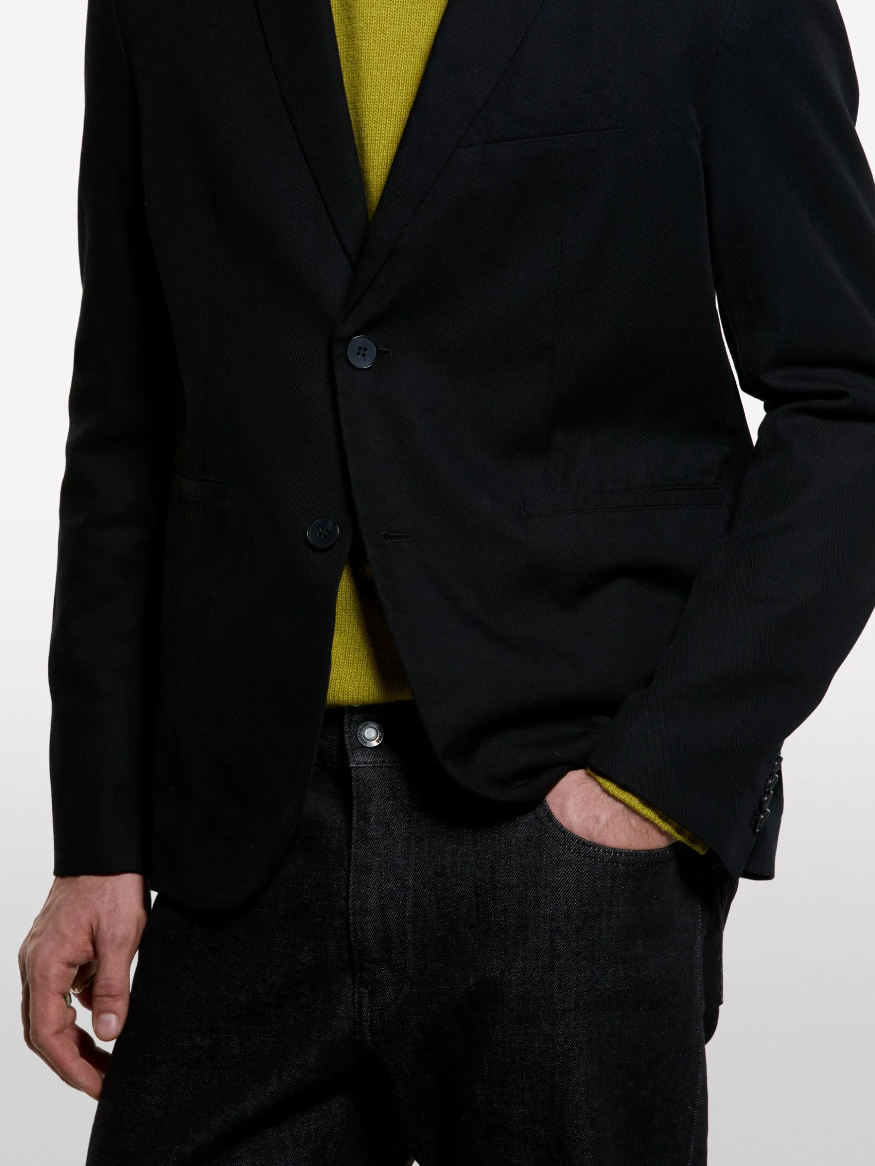 Blazer sartoriale nero slim comfort fit