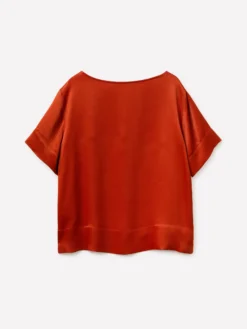 Blusa boxy fit in satin