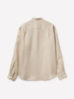 Camicia alla coreana in puro lino