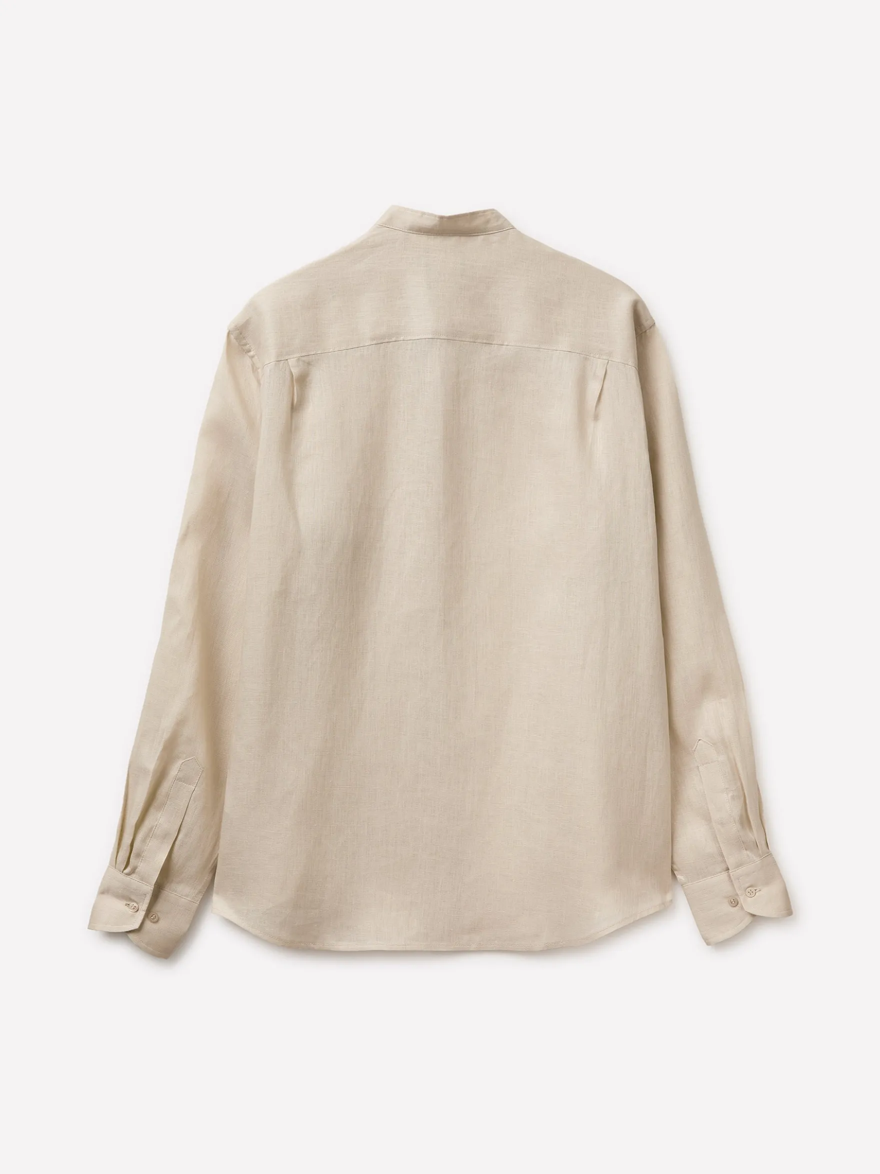 Camicia alla coreana in puro lino