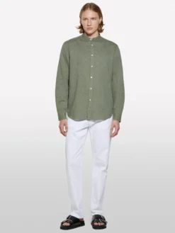 Camicia alla coreana verde