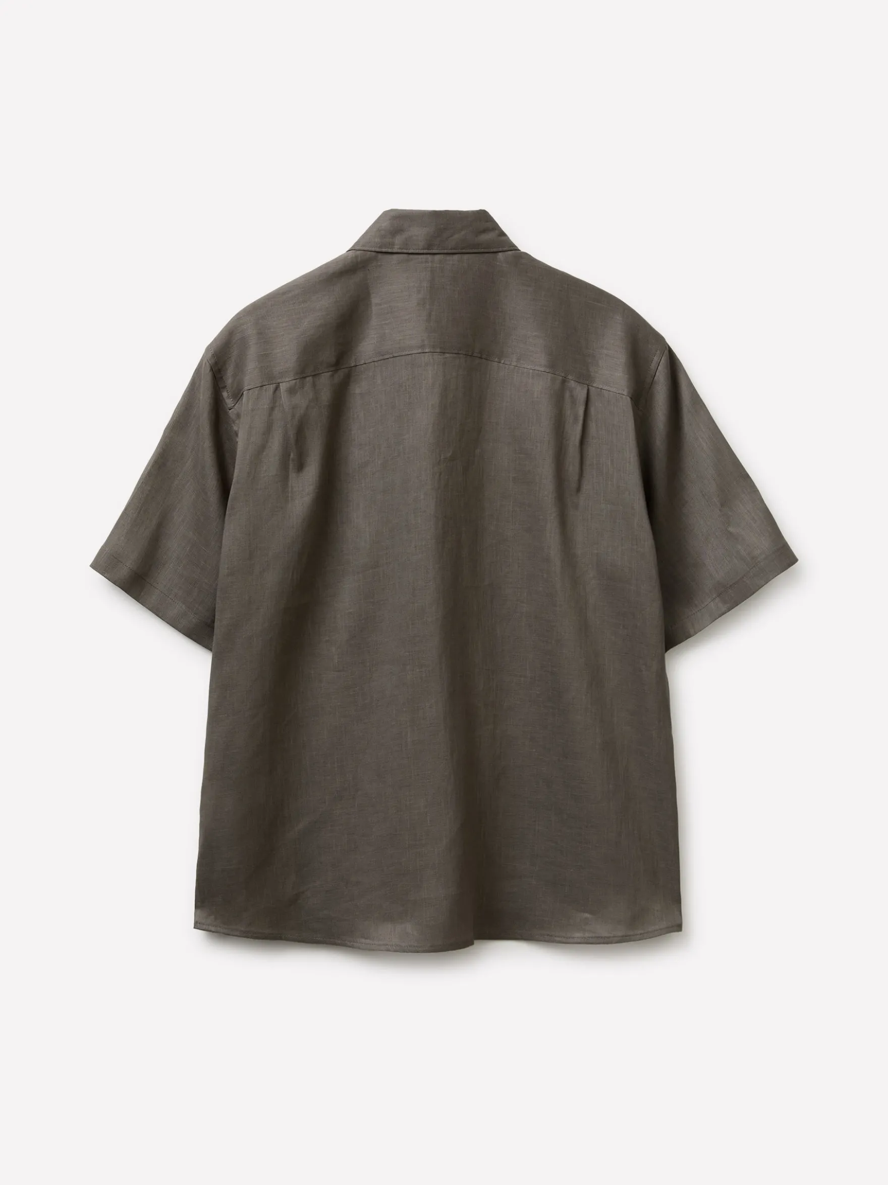 Camicia a manica corta 100% lino