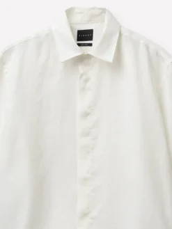 Camicia a manica corta 100% lino