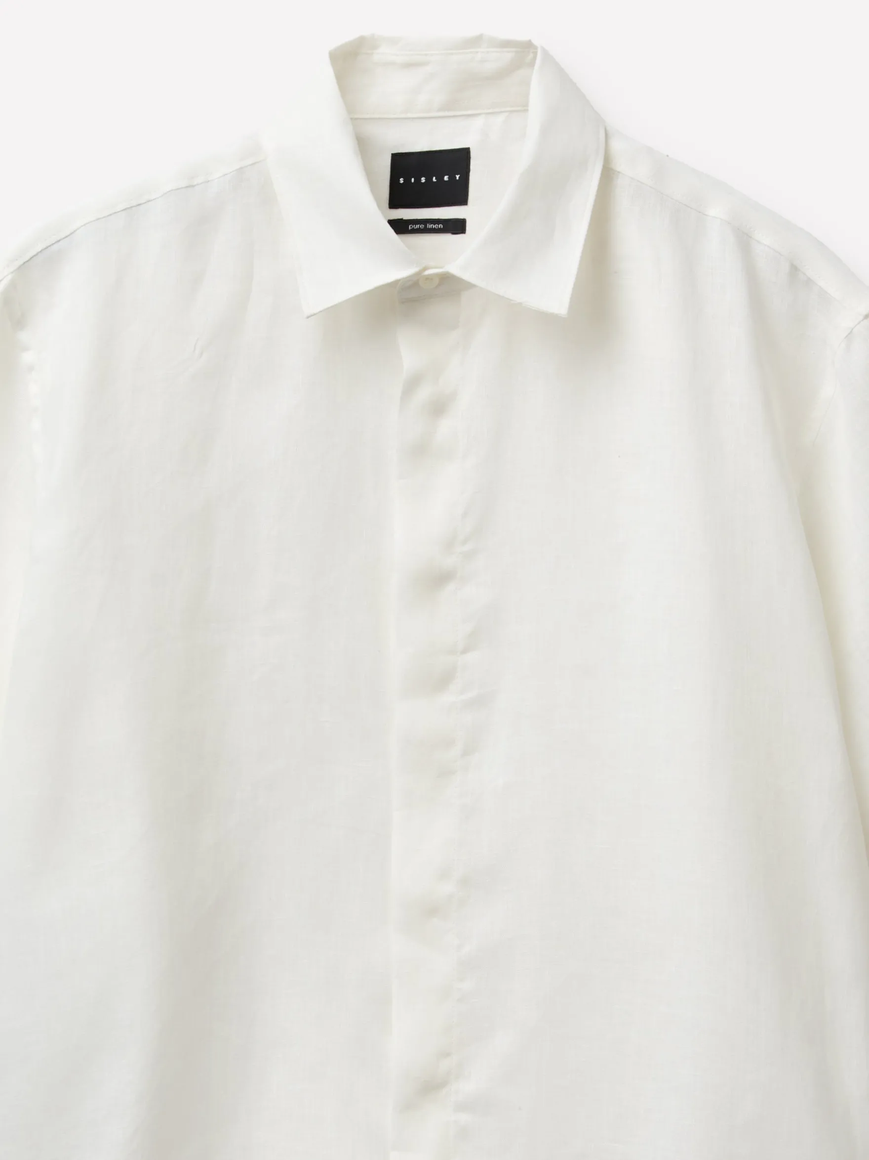 Camicia a manica corta 100% lino