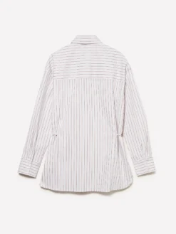 Camicia a righe con laccetti