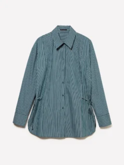 Camicia a righe con laccetti