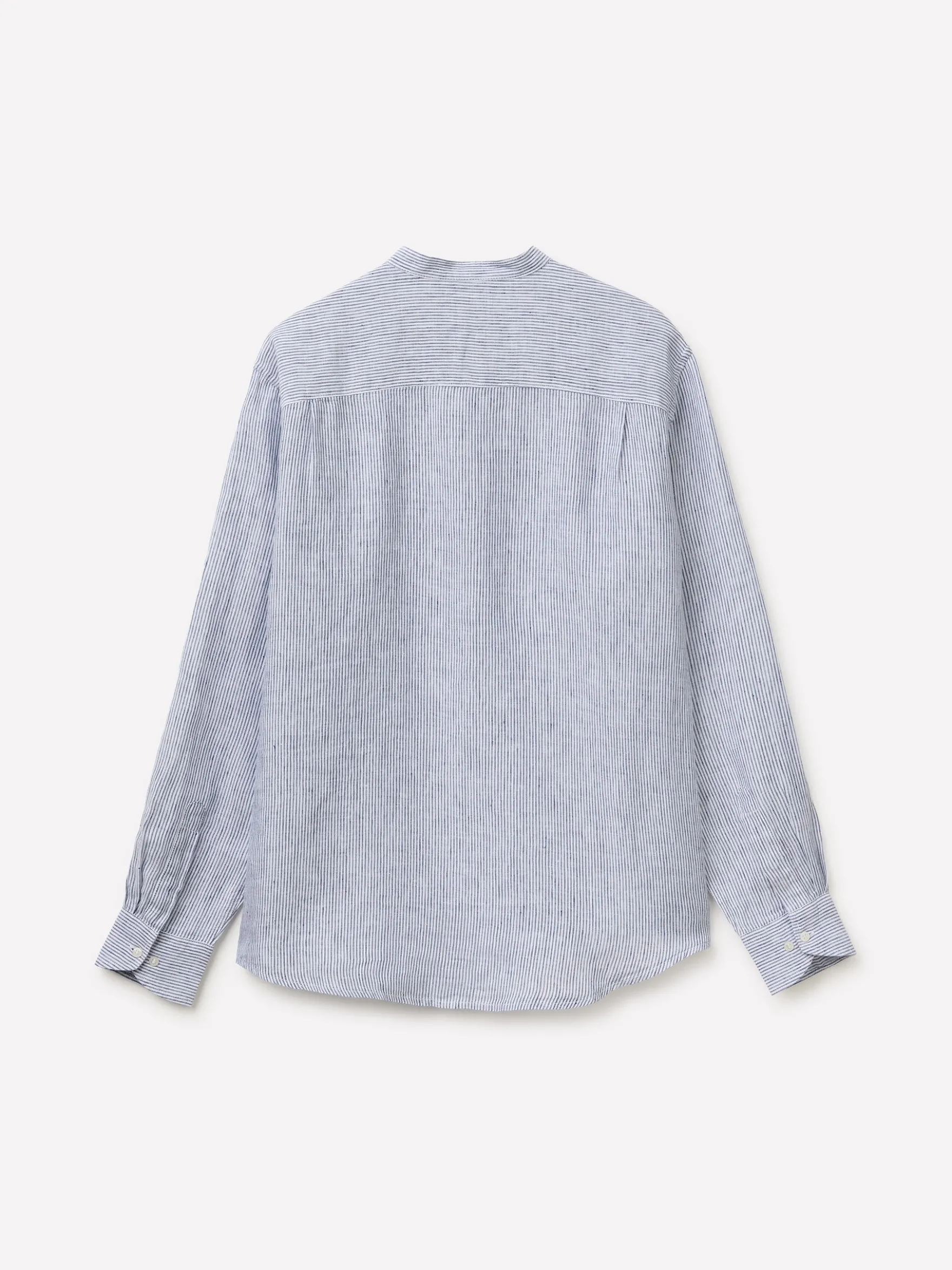 Camicia a righe in puro lino