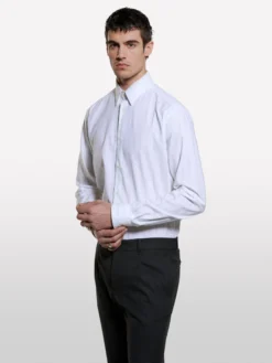 Camicia bianca micro fantasia