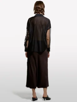 Camicia boxy nera