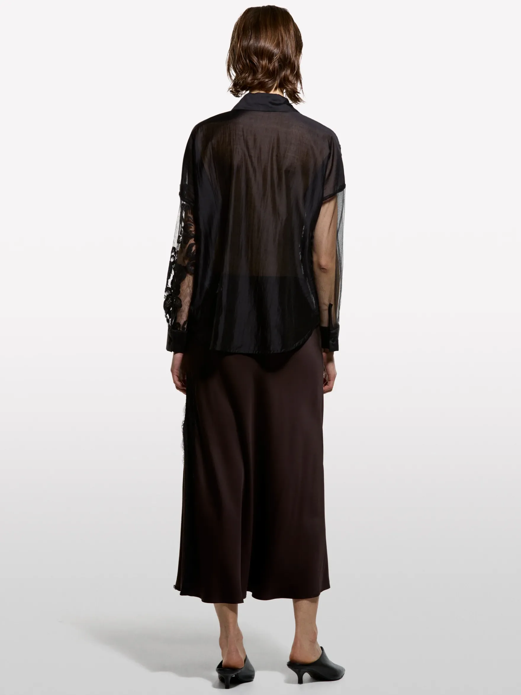 Camicia boxy nera