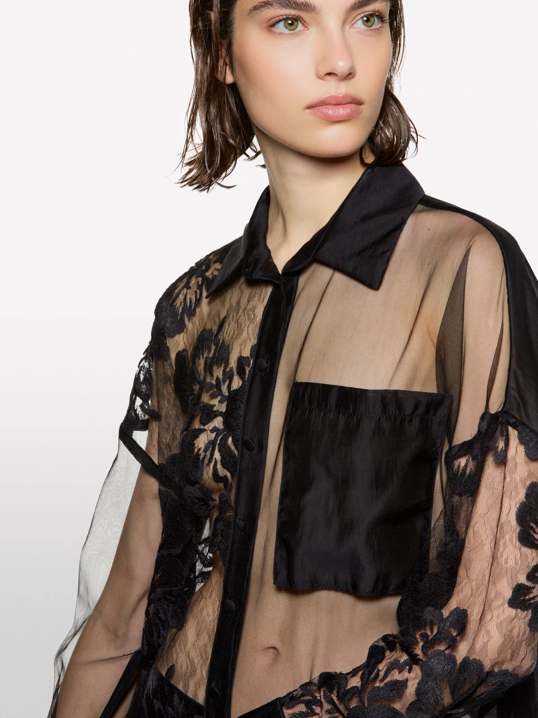 Camicia boxy nera