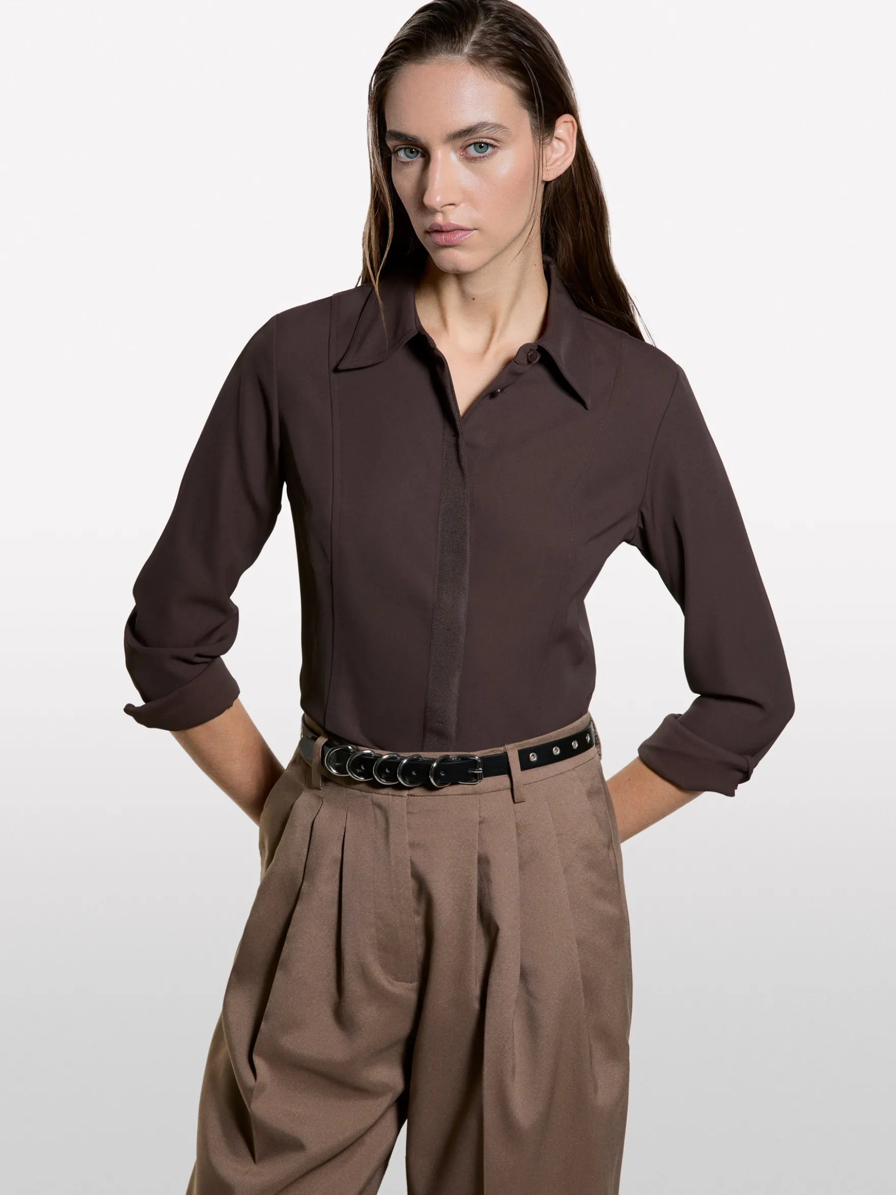 Camicia con impunture