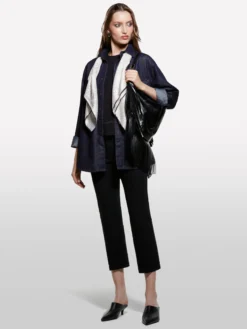 Camicia in denim blu scuro