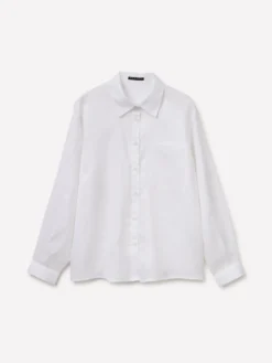 Camicia regular fit in puro lino