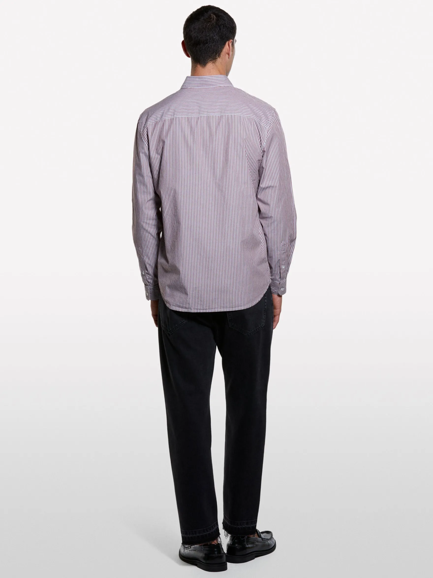 Camicia rosa tinto filo