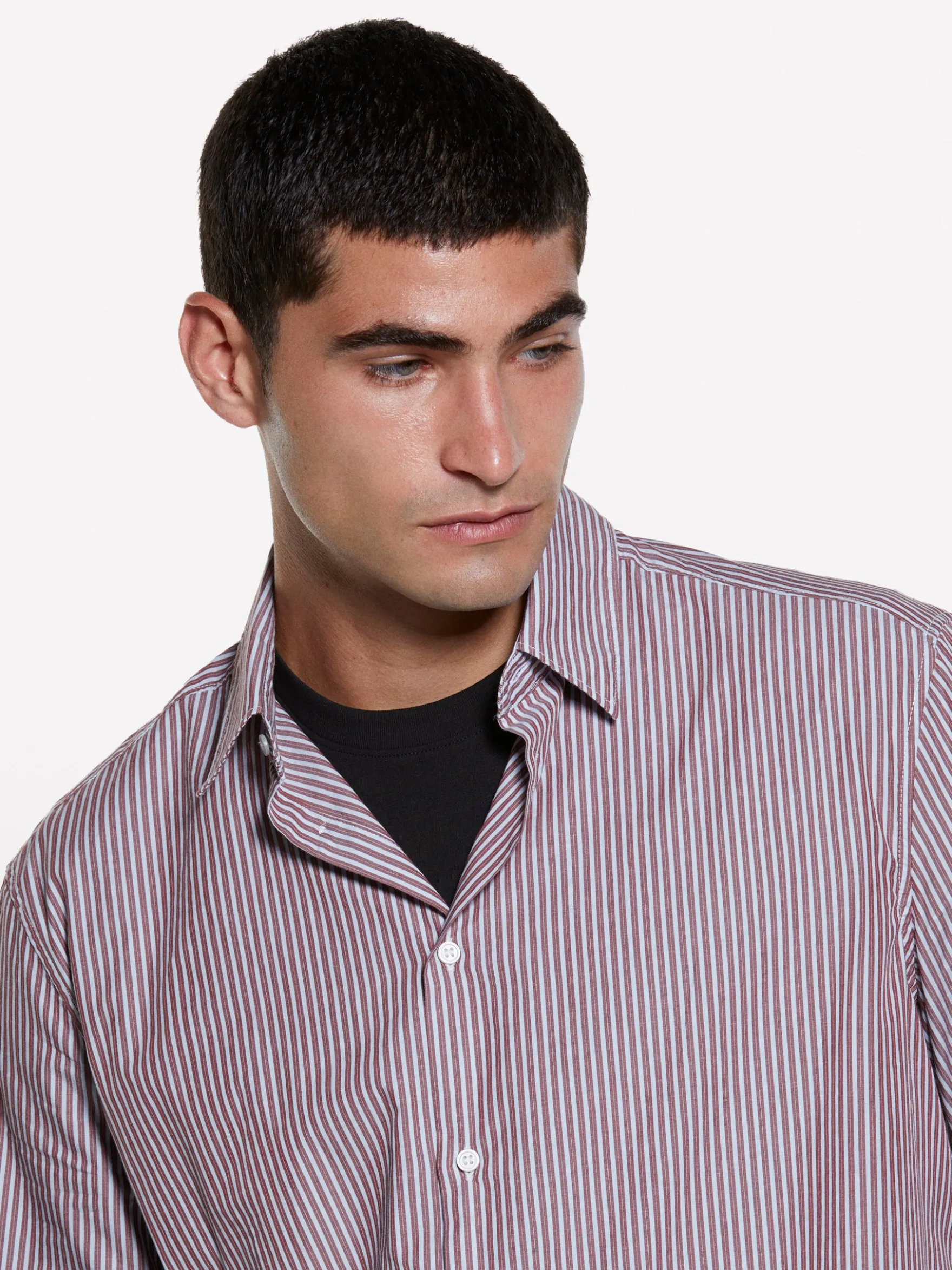 Camicia rosa tinto filo