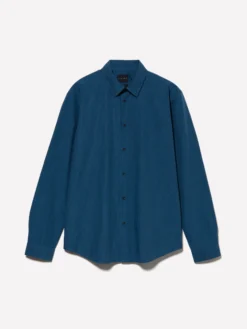 Camicia tinto filo blu scuro