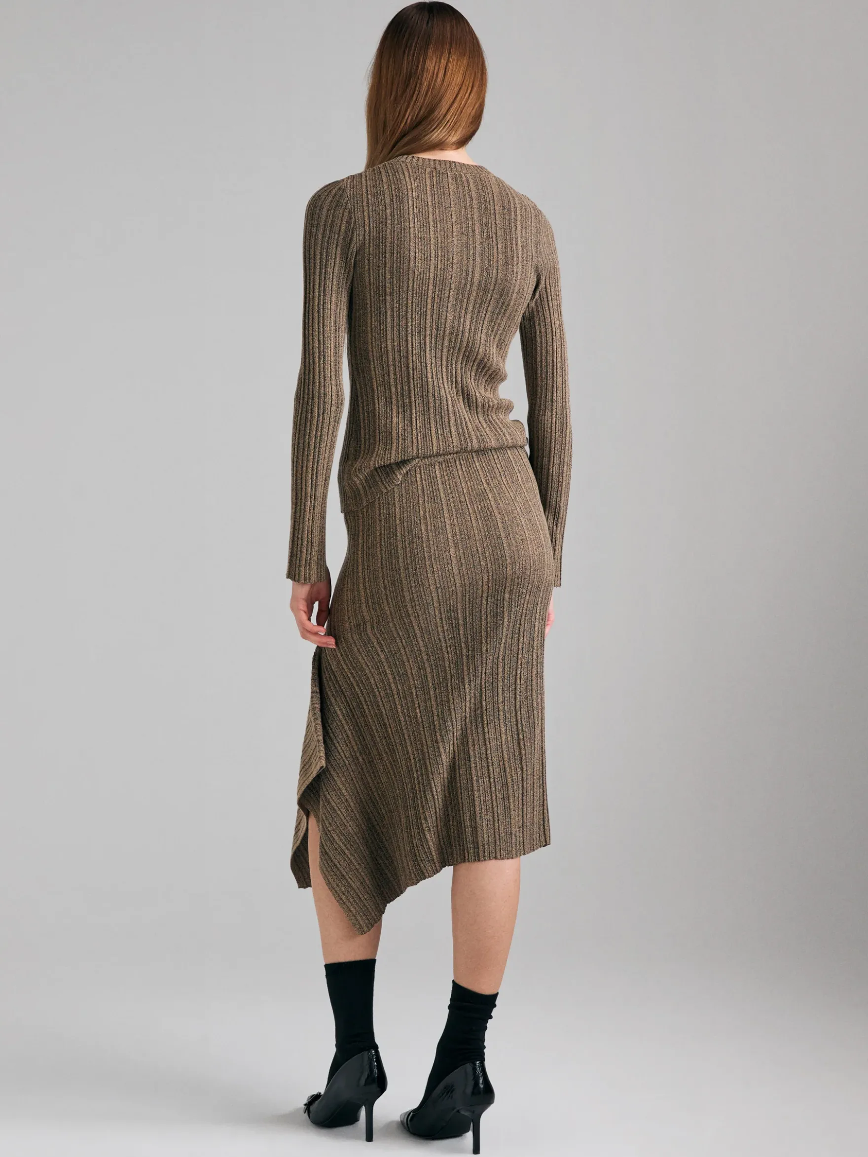 Cardigan a costine