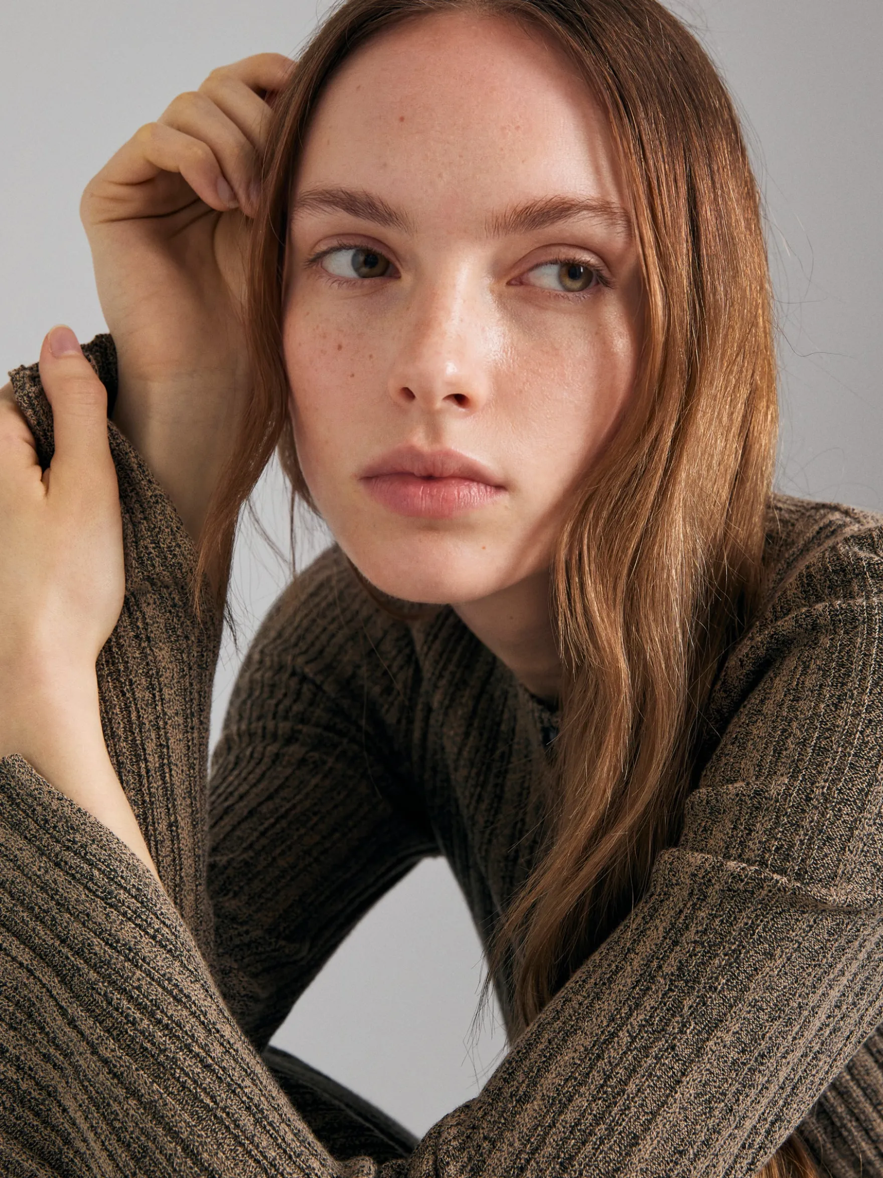 Cardigan a costine