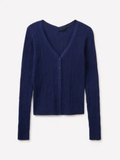 Cardigan a costine