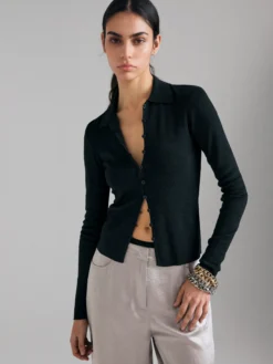 Cardigan con colletto