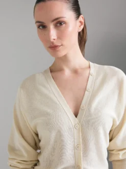 Cardigan in misto lino
