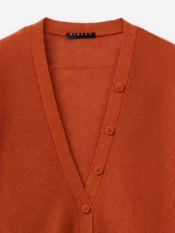Cardigan in misto lino