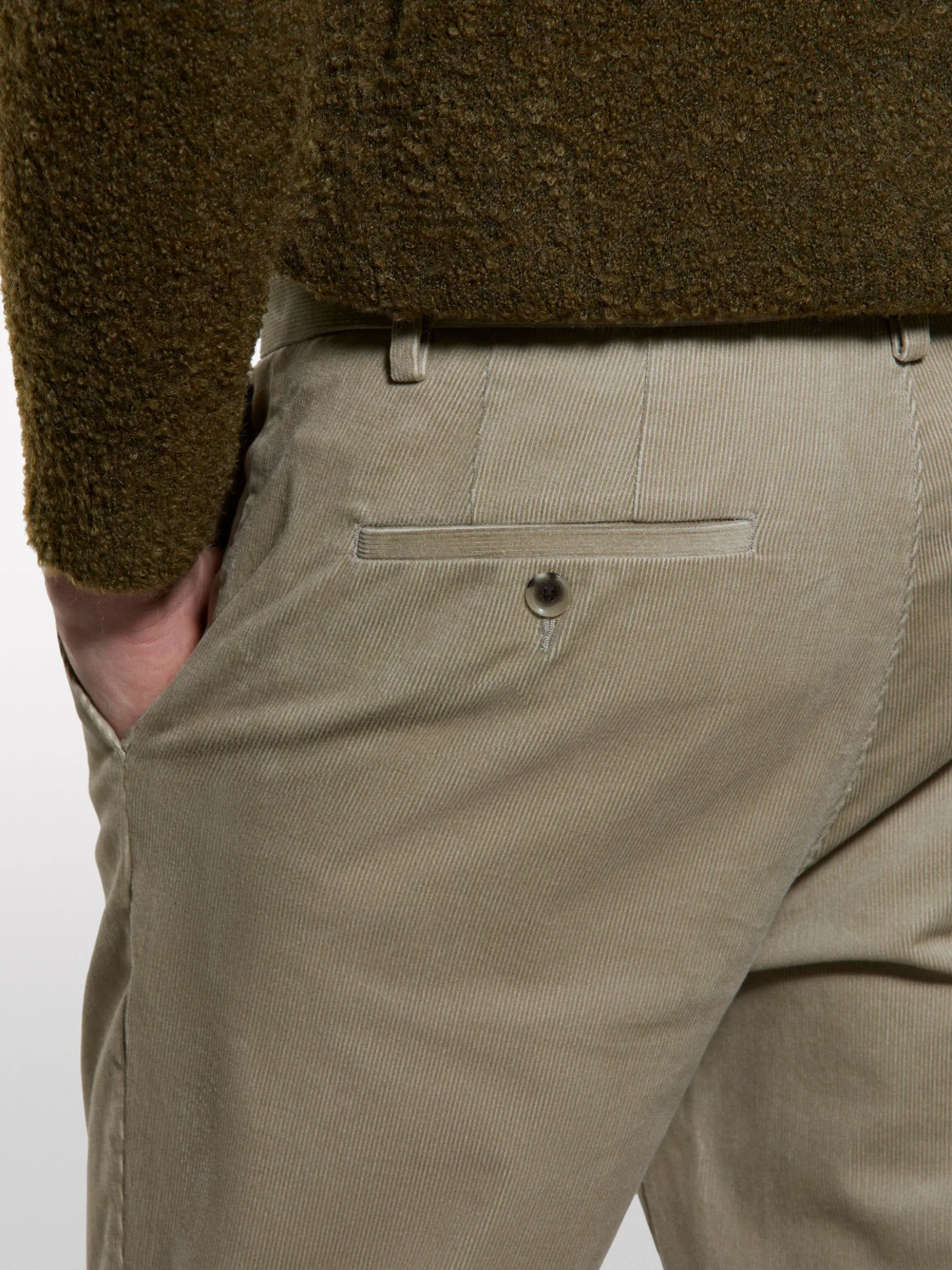 Chino in velluto a costine