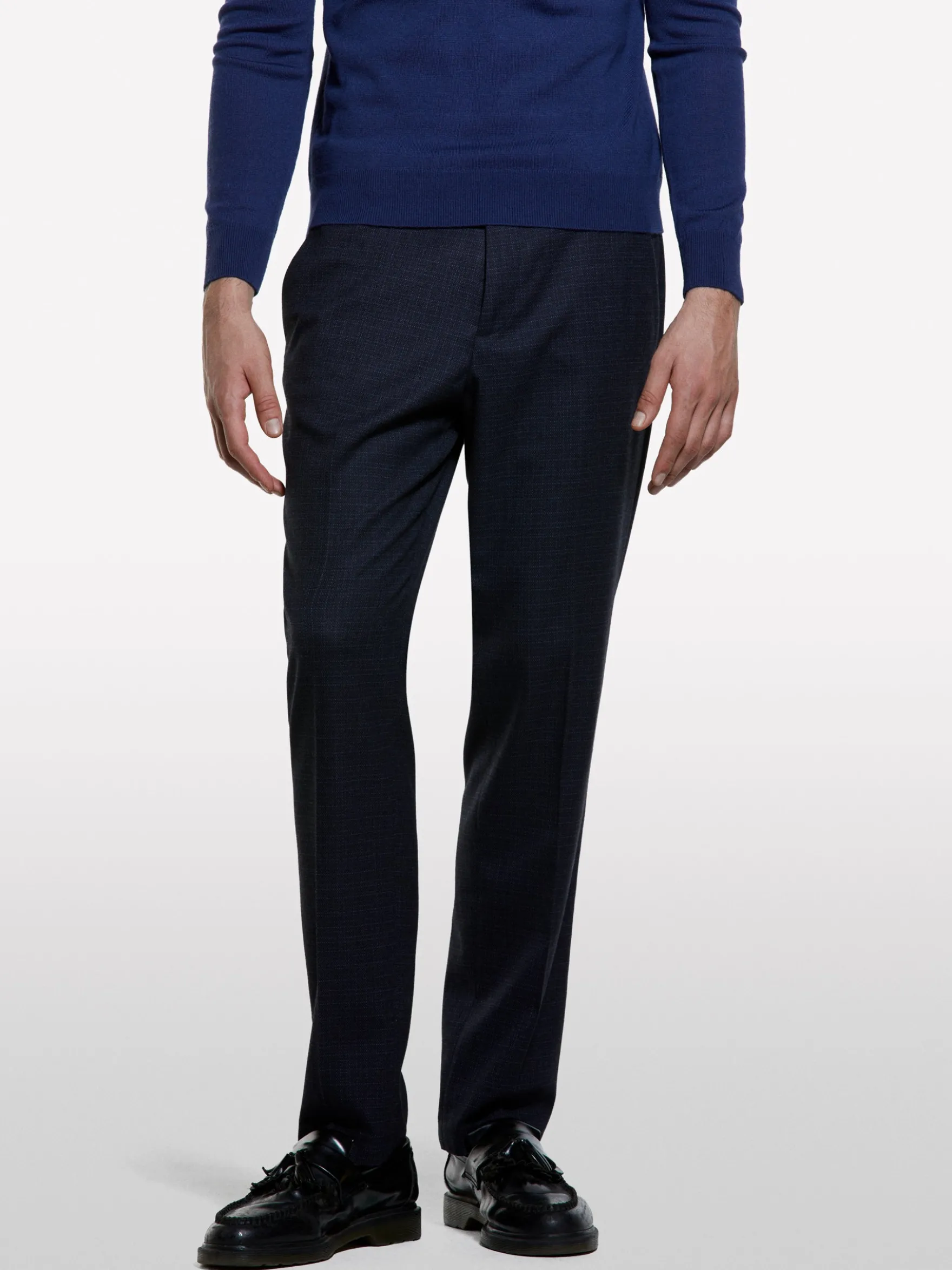 Chino slim comfort fit blu scuro