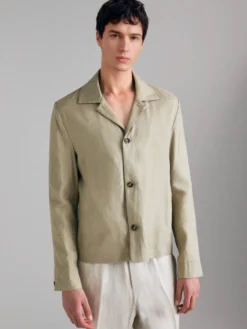 Giacca leggera in misto lino
