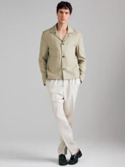 Giacca leggera in misto lino