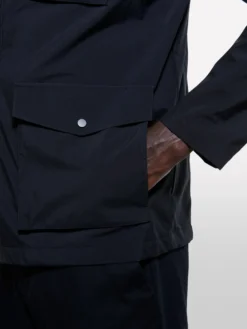 Giaccone nero con gilet imbottito