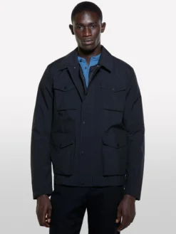 Giaccone nero con gilet imbottito