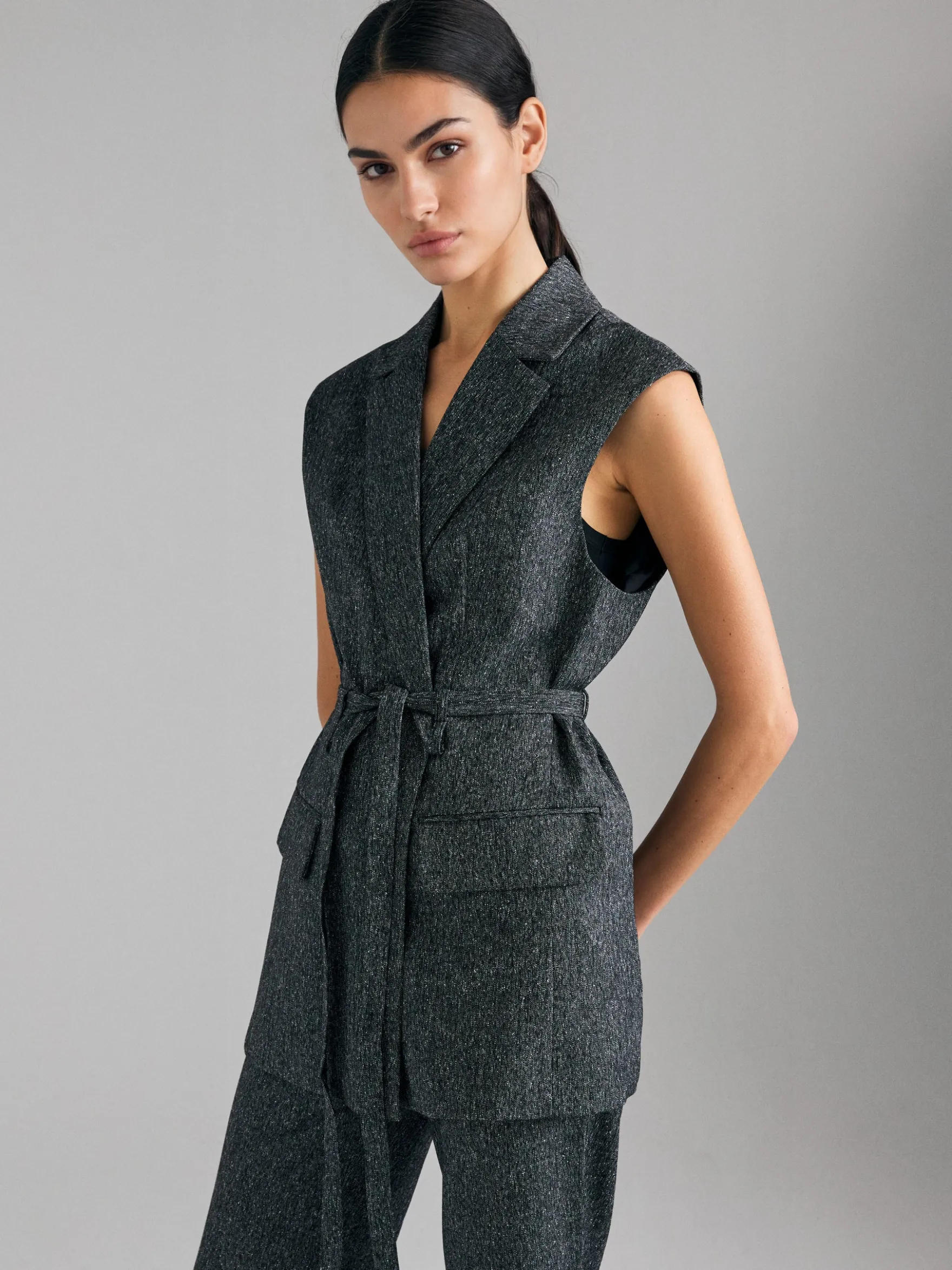 Gilet con cinturina