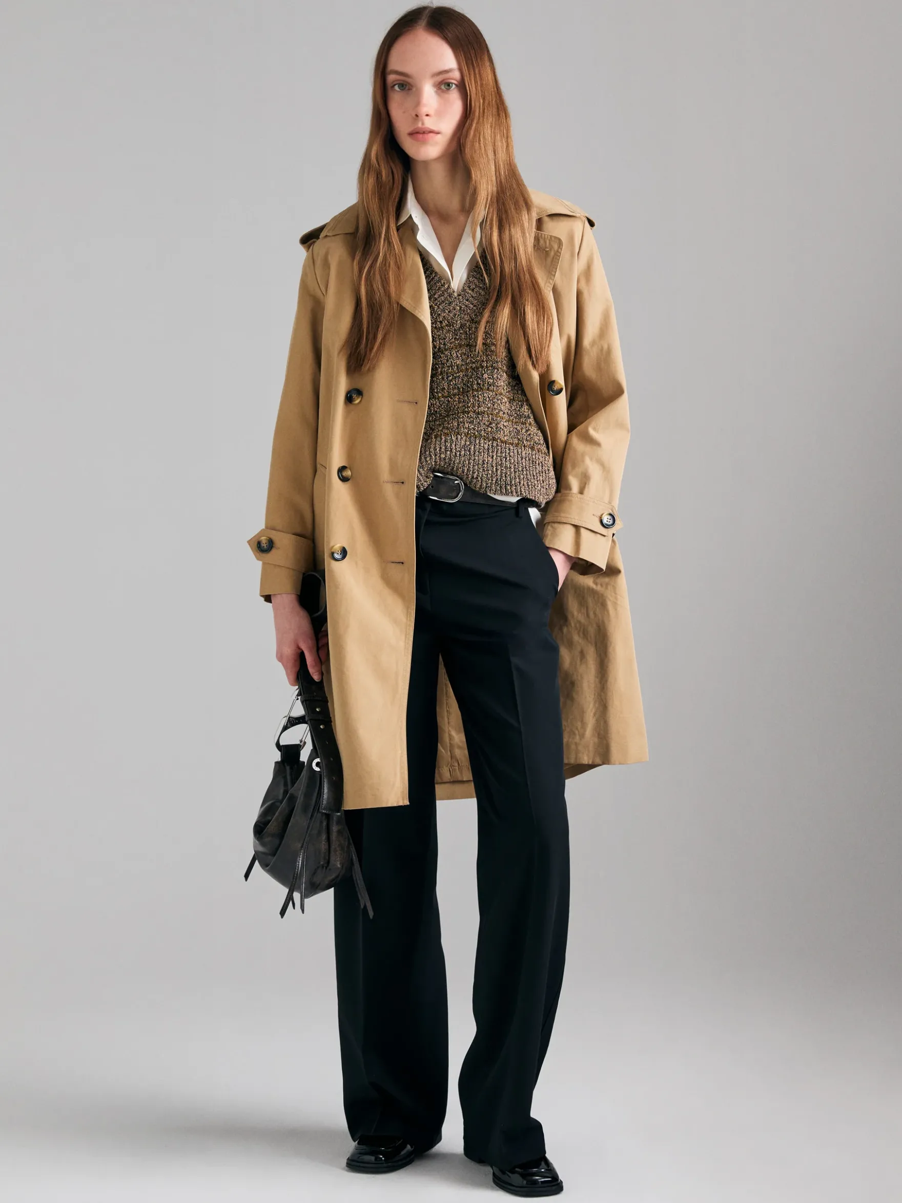 Gilet in maglia mouliné
