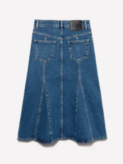 Gonna di jeans svasata blu