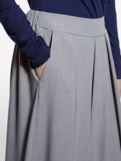 Gonna-pantalone grigia
