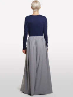 Gonna-pantalone grigia