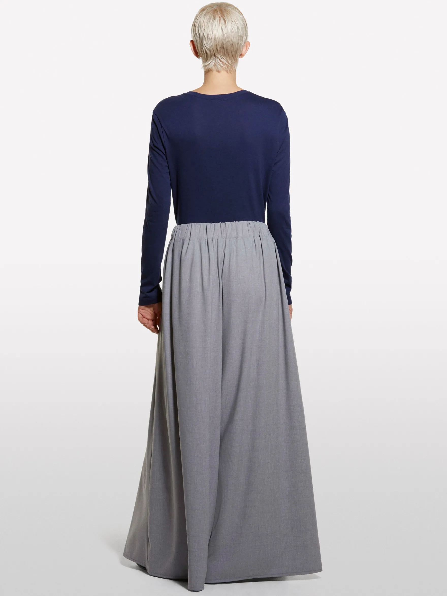 Gonna-pantalone grigia