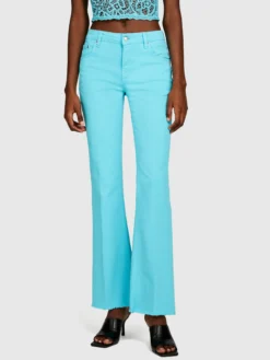 Jeans color flare fit