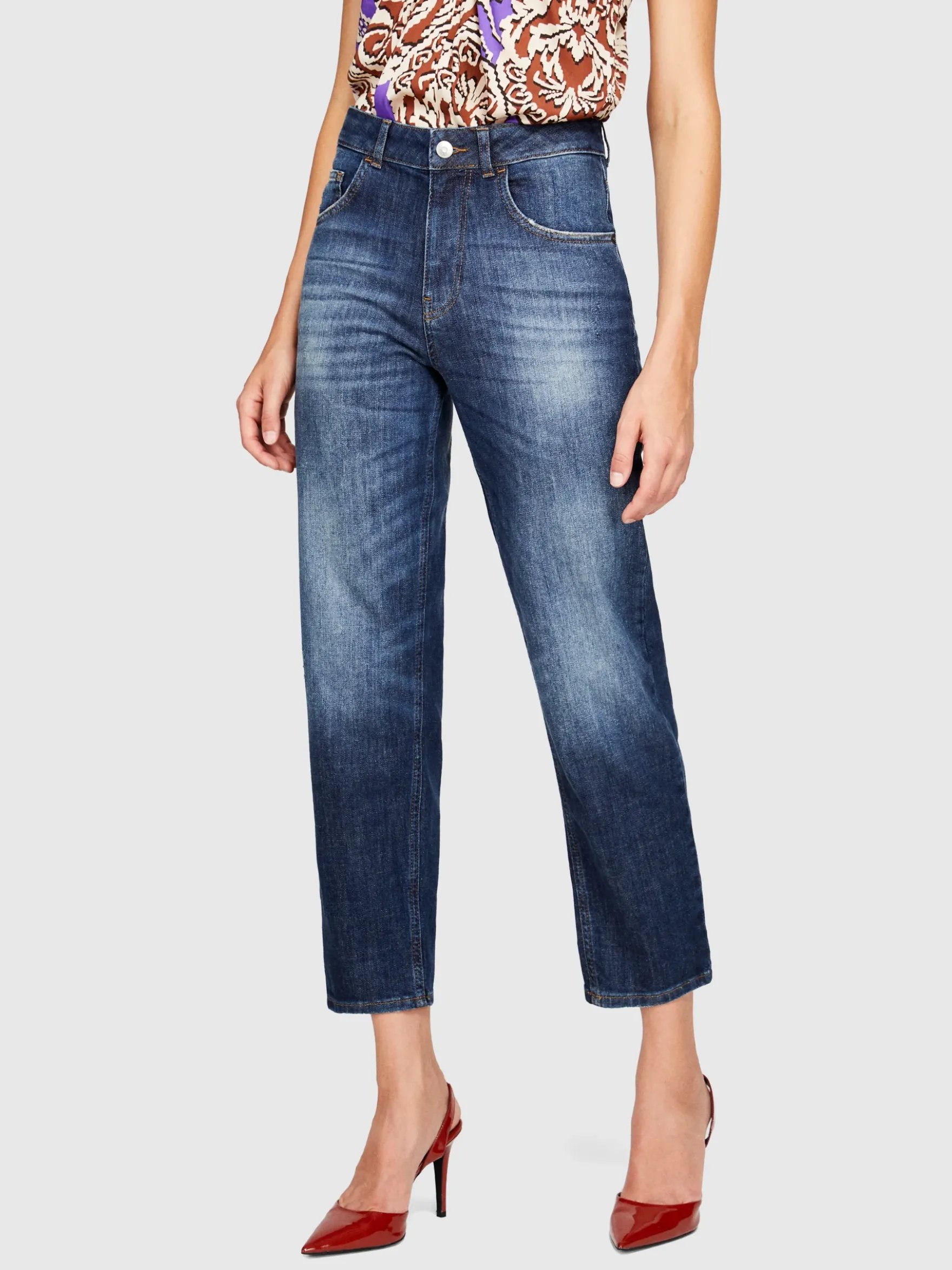 Jeans Manhattan regular fit effetto used