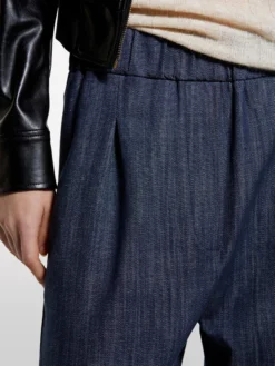 Joggers in denim blu