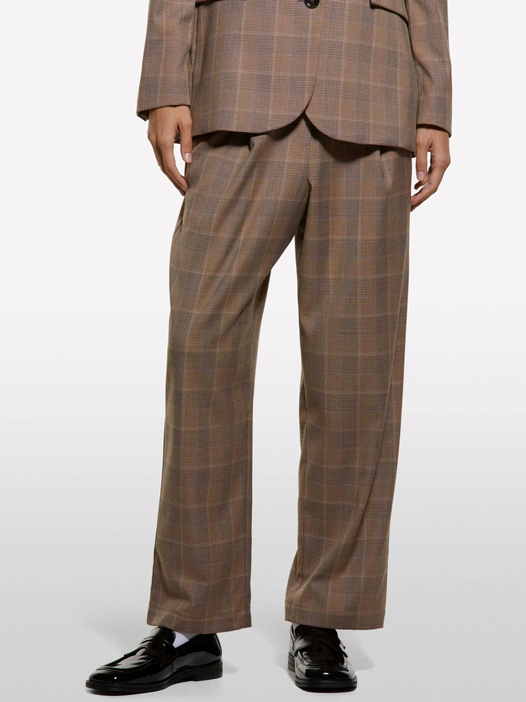Joggers relaxed fit tartan