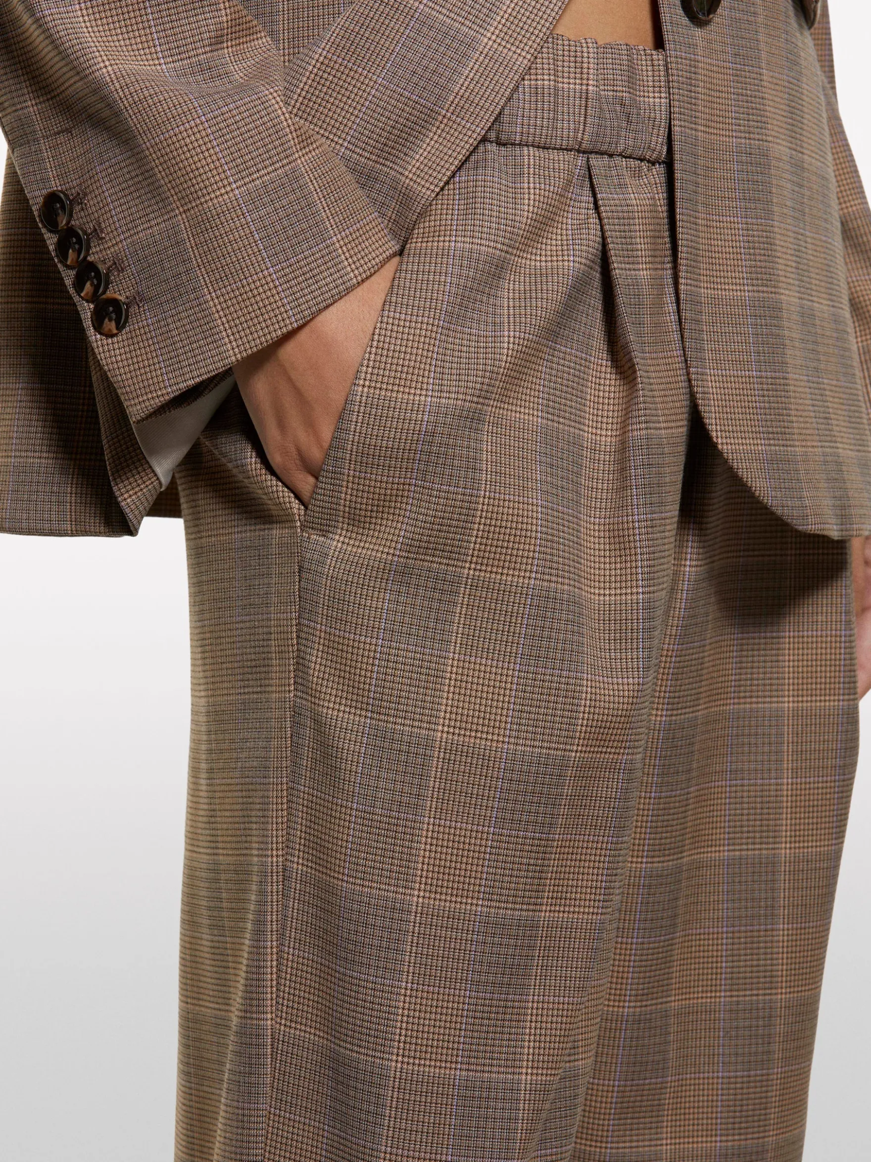 Joggers relaxed fit tartan