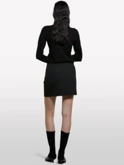 Maglia dolcevita nera regural fit